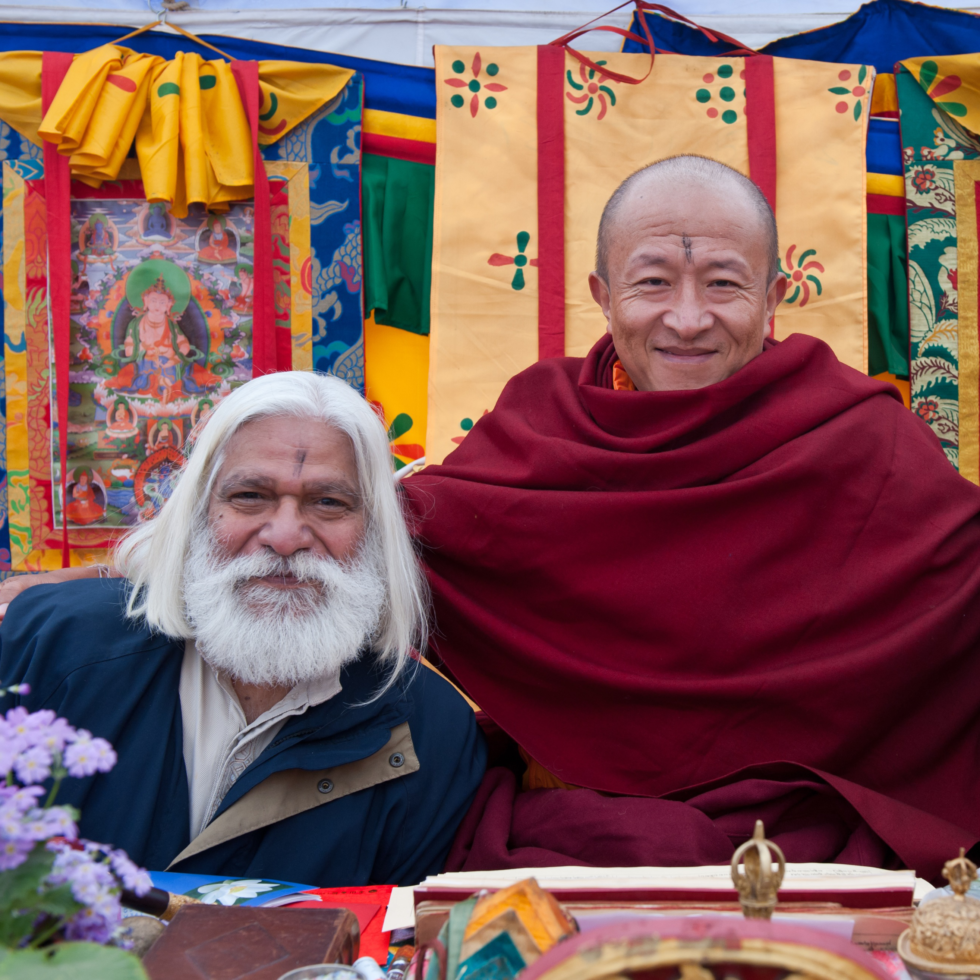 Rinpoche with community leaders abroad